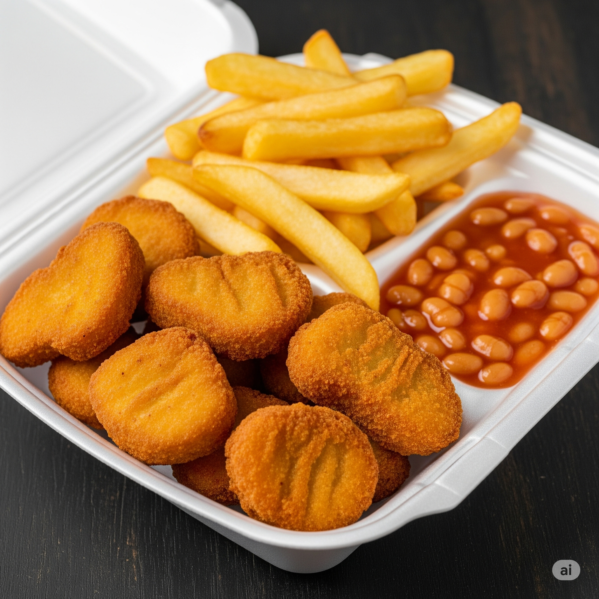 NUGGETS, CHIPS & BEANS