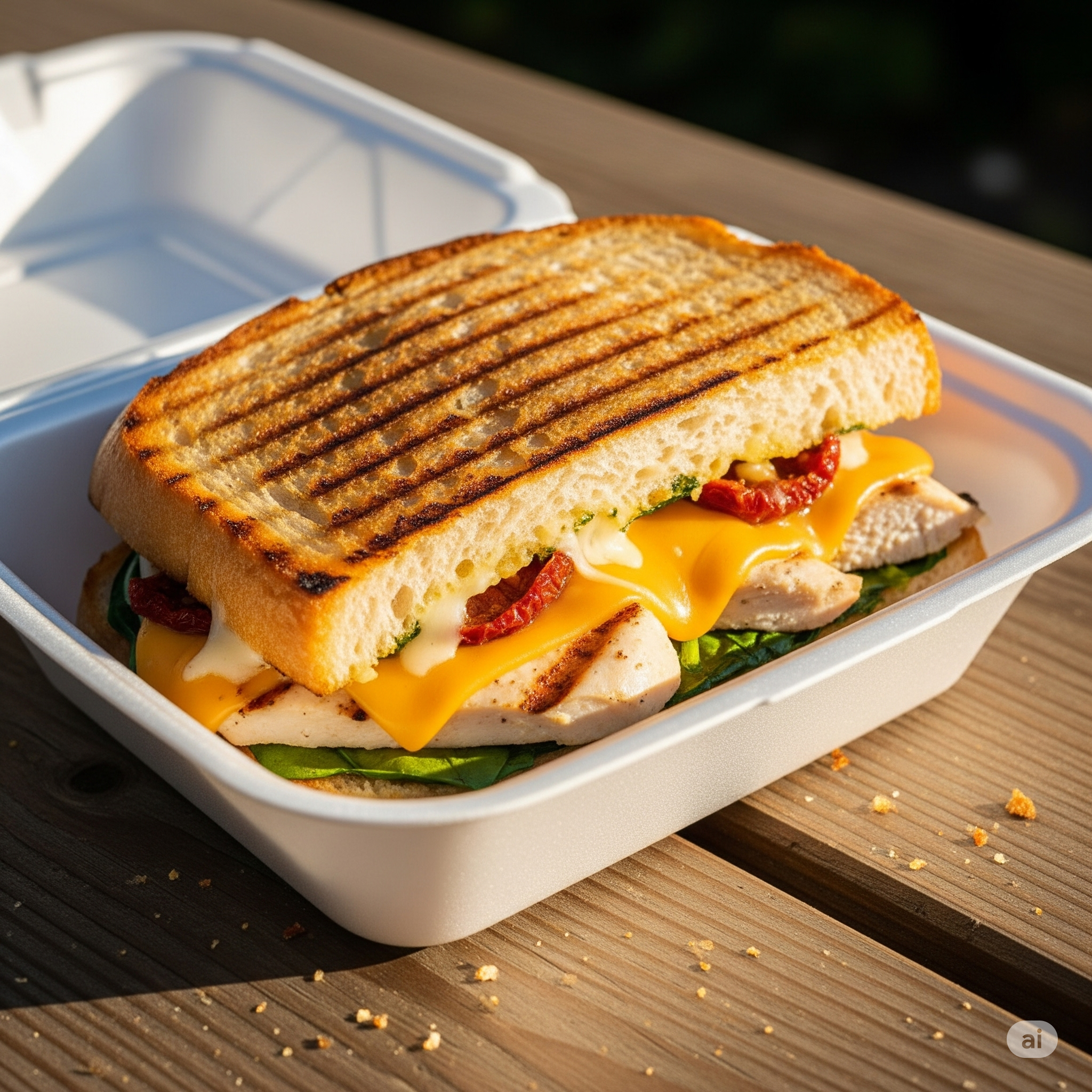CHICKEN & CHEESE PANINI