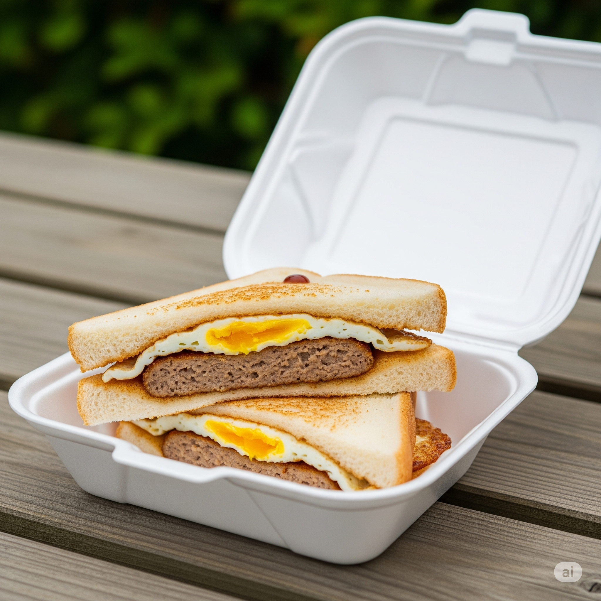 SAUSAGE & EGG SANDWICH