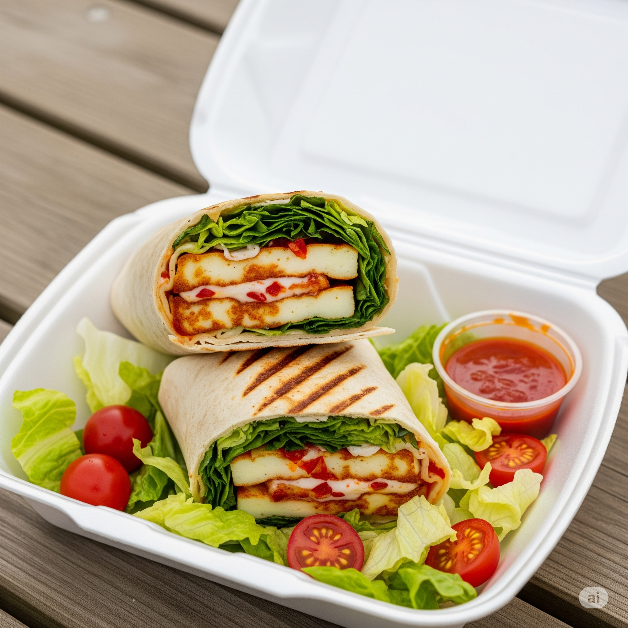 HALLOUMI WRAP